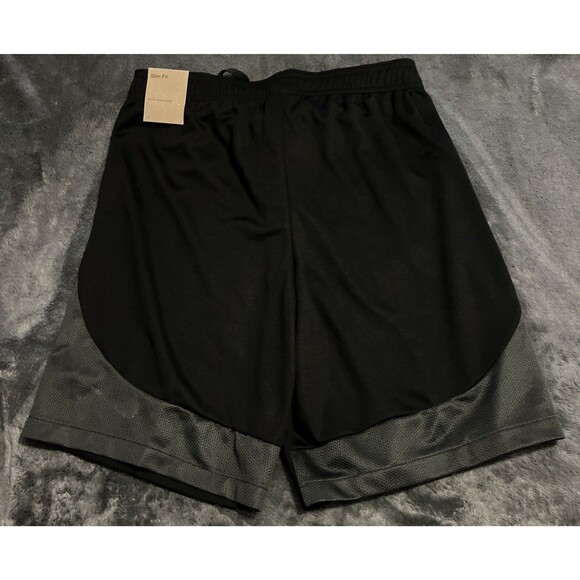 SMALL Nike Dri-FIT Men's Pocketless Short Black/ Gray DH9236 - Picture 8 of 9